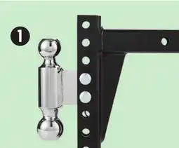 Canadian Tire MotoMaster Black Chrome Adjustable Dual Ball Mount offer