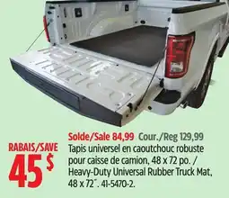 Canadian Tire Heavy-Duty Universal Rubber Truck Mat offer