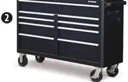 Canadian Tire 56˝ 9-Drawer Cabinet with Built-In Power Bar with USB. Up to 2000-lb caster capacity offer