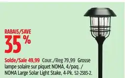 Canadian Tire NOMA Large Solar Light Stake, 4-Pk offer