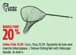 Canadian Tire Lucky Strike Deluxe Fishing Net with Telescopic Handle offer