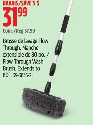 Canadian Tire Flow-Through Wash Brush offer