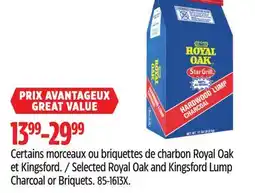 Canadian Tire Star Grill Selected Royal Oak and Kingsford Lump Charcoal or Briquets offer