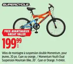 Canadian Tire Momentum Youth Dual Suspension Mountain Bike offer