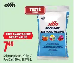 Canadian Tire Pool Salt, 20kg offer
