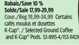 Canadian Tire Maxwell House Selected Ground Coffee and K-Cup Pods offer