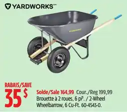 Canadian Tire Yardworks 2-Wheel Wheelbarrow, 6 Cu-Ft offer