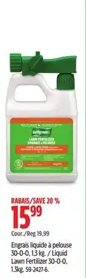 Canadian Tire Liquid Lawn Fertilizer 30-0-0 offer