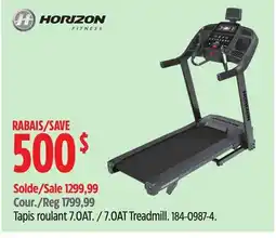 Canadian Tire Horizon 7.0AT Treadmill offer