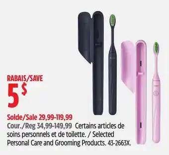 Canadian Tire Selected Personal Care and Grooming Products offer