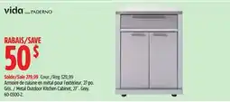 Canadian Tire Metal Outdoor Kitchen Cabinet, 27˝. / Armoire de cuisine en métal pour l'extérieur, 27 po. Gris offer