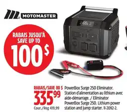 Canadian Tire MotoMaster Eliminator PowerBox Surge 250 offer