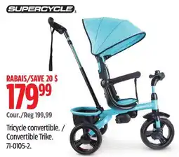 Canadian Tire Supercycle Convertible Trike offer