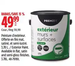 Canadian Tire Premier Paint Exterior Paint offer