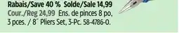 Canadian Tire Mastercraft 8˝ Pliers Set offer