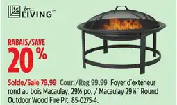 Canadian Tire Macaulay 291⁄2˝ Round Outdoor Wood Fire Pit offer