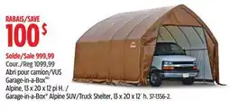 Canadian Tire ShelterLogic Garage-in-a-Box Alpine SUV/Truck Shelter, 13 x 20 x 12´ h offer