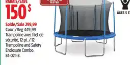 Canadian Tire 12´ Trampoline and Safety Enclosure Combo offer