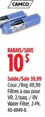 Canadian Tire Camco RV Water Filter offer