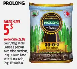 Canadian Tire PROLONG Lawn Food with Humic Acid offer