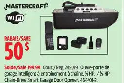 Canadian Tire Mastercraft 1⁄2-HP Chain-Drive Smart Garage Door Opener offer