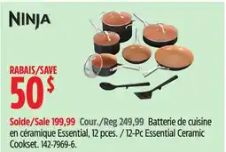 Canadian Tire Ninja 12-Pc Essential Ceramic Cookset offer