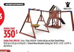 Canadian Tire Sportspower Grand Mesa Wooden Swing Set offer