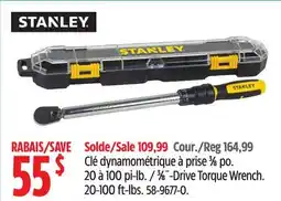 Canadian Tire 3⁄8˝-Drive Torque Wrench. 20-100 ft-lbs offer