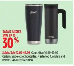 Canadian Tire Contigo Selected Tumblers and Bottles offer