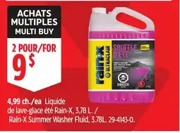 Canadian Tire Rain-X Summer Washer Fluid, 3.78L / Liquide de lave-glace été Rain-X, 3,78 L offer