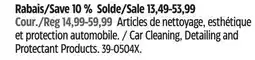 Canadian Tire Chemical Guys Car Cleaning, Detailing and Protectant Products offer