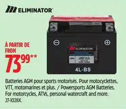 Canadian Tire Powersports AGM Batteries offer