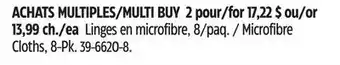 Canadian Tire SIMONIZ Microfibre Cloths offer