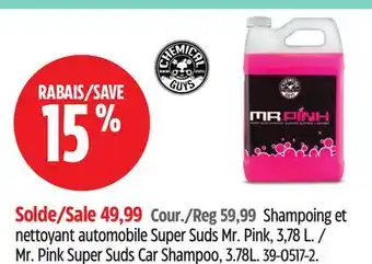 Canadian Tire Chemical Guys Mr. Pink Super Suds Car Shampoo offer