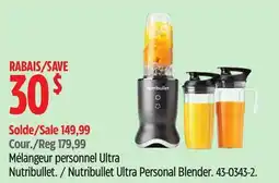 Canadian Tire Nutribullet Ultra Personal Blender offer