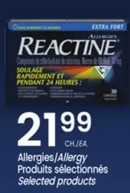 Uniprix REACTINE Allergies/Allergy offer