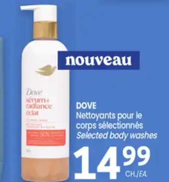 Uniprix DOVE Nettoyants pour le corps sélectionnés / Selected body washes offer