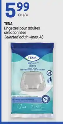 Uniprix TENA Lingettes pour adultes sélectionnées / Selected adult wipes offer