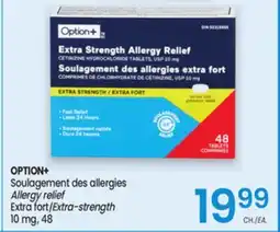 Uniprix OPTION+ Soulagement des allergies/ Allergy relief, Extra fort/Extra-strength 10 mg offer
