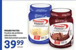 Uniprix PREMIER PROTEIN Poudres de protéines sélectionnées/ Selected protein powders offer
