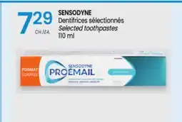 Uniprix SENSODYNE Dentifrices sélectionnés/ Selected toothpastes offer