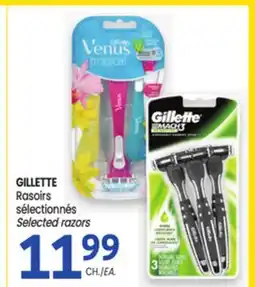 Uniprix GILLETTE Rasoirs sélectionnés / Selected razors offer