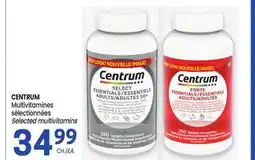 Uniprix CENTRUM Multivitamines sélectionnées / Selected multivitamins offer