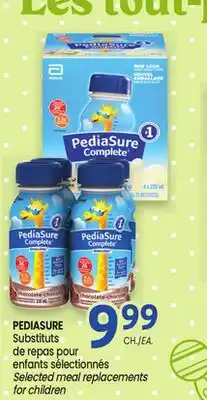 Uniprix PEDIASURE Substituts de repas pour enfants sélectionnés / Selected meal replacements for children offer
