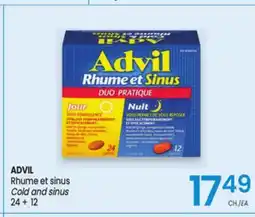 Uniprix ADVIL Rhume et sinus / Cold and sinus offer