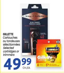 Uniprix GILLETTE Cartouches ou tondeuses sélectionnées / Selected cartridges or trimmers offer