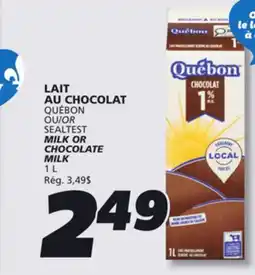 IGA QUÉBON MILK OR CHOCOLATE MILK offer