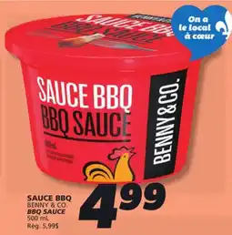 IGA BENNY & CO. BBQ SAUCE offer
