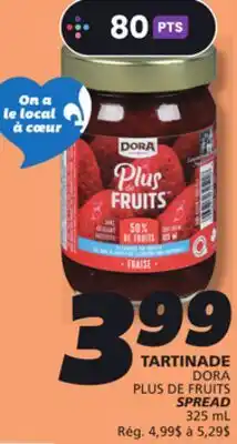 IGA DORA PLUS DE FRUITS SPREAD offer