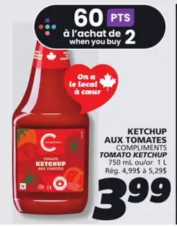 IGA COMPLIMENTS TOMATO KETCHUP offer